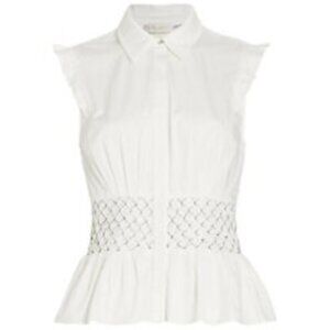 New Ramy Brook  Andrea Peplum Blouse   large